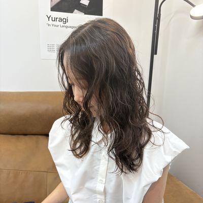 【ニュアンスパーマ】小顔カット＋似合わせパーマ＋TR ¥11,000