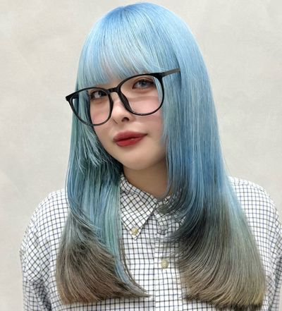 水色限定複雑履歴修正＋髪質改善