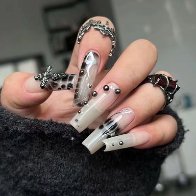 🎀[長さ出し］120分以内：アートやり+パーツ2個付け