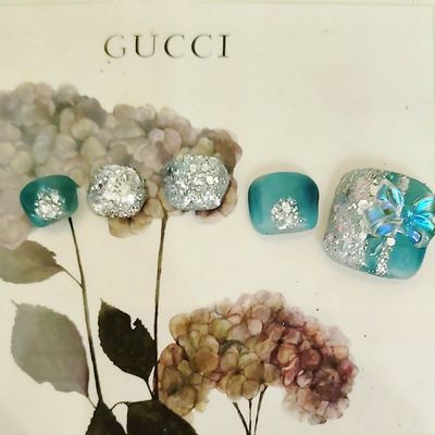 7月・8月キャンペーンネイル【フットバス・ファイリング・ドライケア付き】