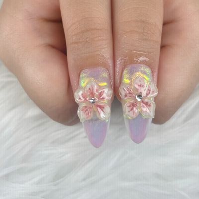 3D花系デザイン、10本長さだしやり放題夏人気コース 10%Sal e