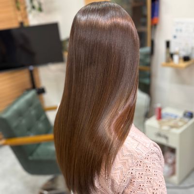 カラーで髪を痛めたくない!髪質改善カットカラートリートメント¥17,000