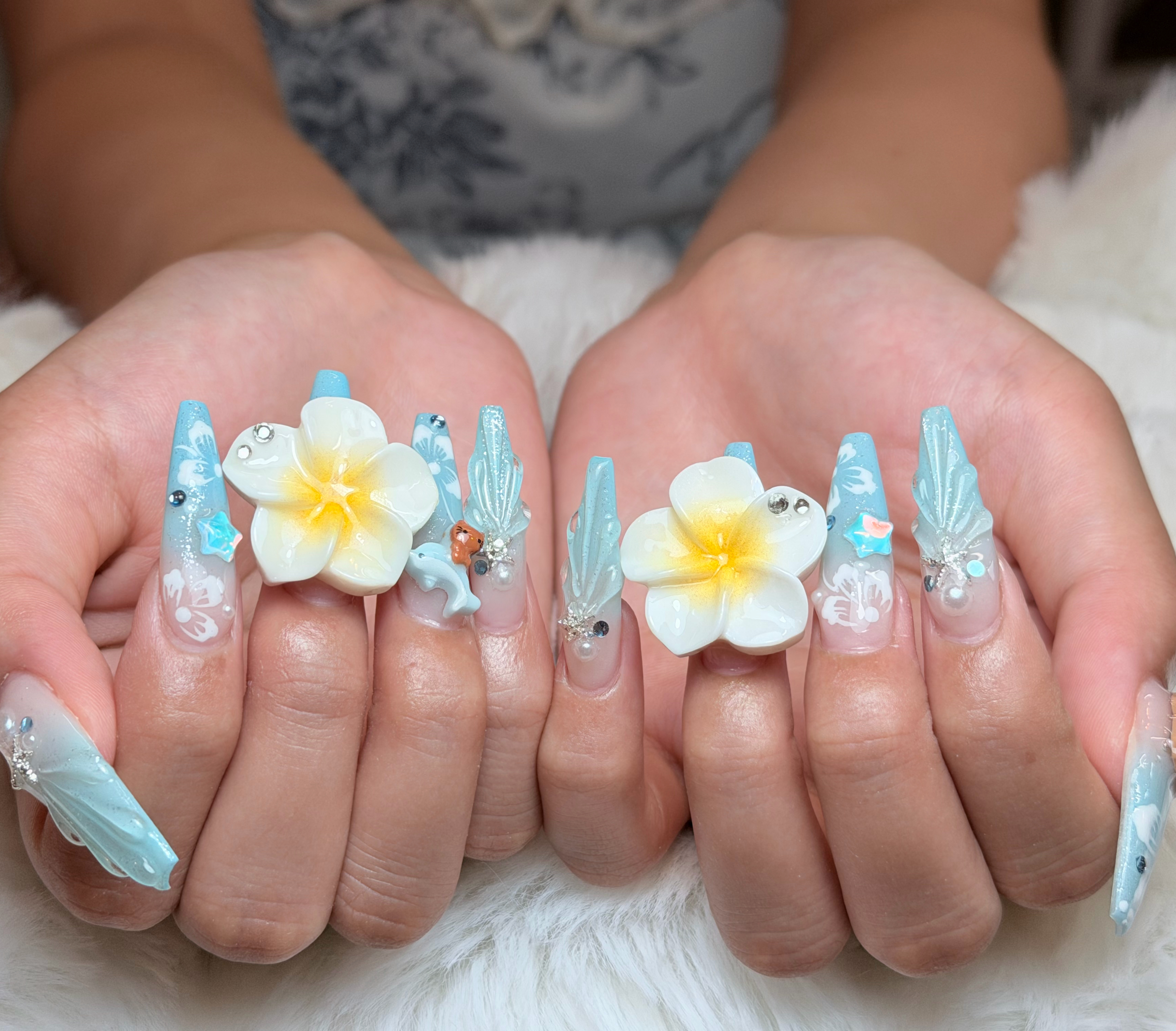Babieblue_RibonNail