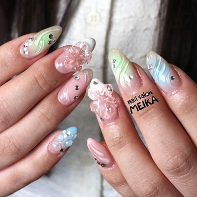 デザインネイル➕チップ長さだし