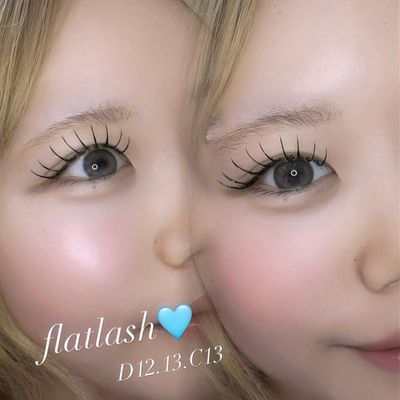 目尻up!flatlash120本🤍🎀束感コーティング仕上げ別途¥400🪄