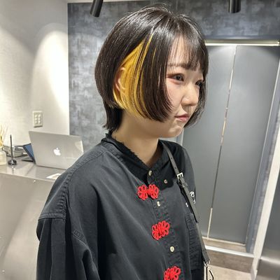 【💖ちょこっとイメチェン💖】カット＋インナーカラー(ブリーチ1回＋全体カラー)🧴