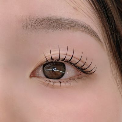フラットラッシュ上 120本+下エクステ 30本