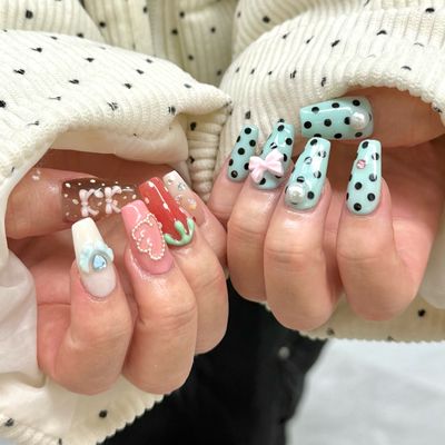 オフ込みスカルプ★10本長さ出しアート付け放題