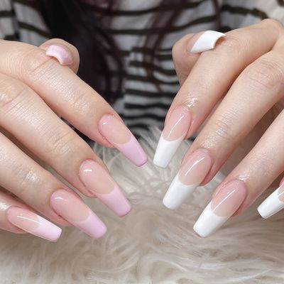 🌷チップ長さ出し フレンチネイル (デザイン持ち込み)🌷