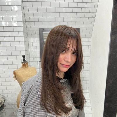 小顔効果抜群　
フェイスレイヤーカット+カラー+トリートメント