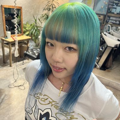 ケアブリーチ+デザインカラー+髪質改善トリートメント