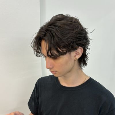 メンズカットフェザーパーマ
