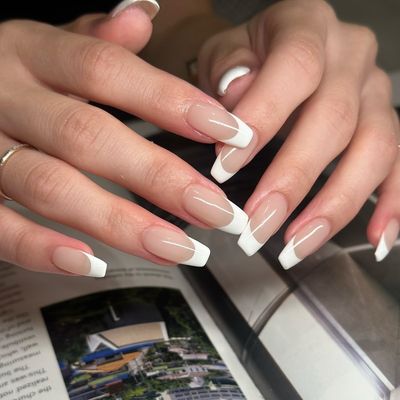[自爪]フレンチネイル