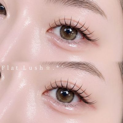 【マツエク】フラットラッシュ80本《初回オフ無料》🫧コーティング仕上げ🎀
