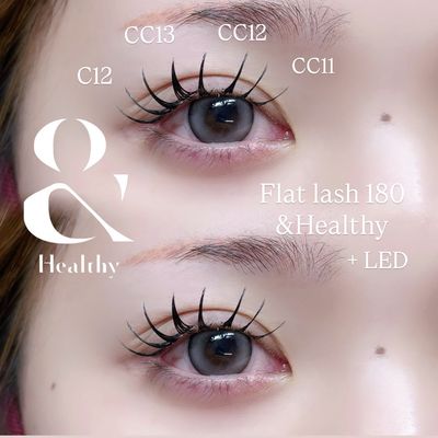【&Healthy】フラットラッシュ140本＋アンドヘルシー