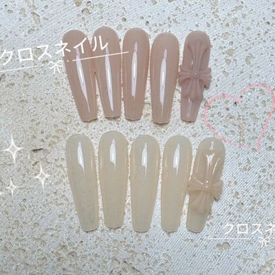 チップ長さだし10本【★最新トレンド】クロムパーツ+ワンカラー¥11000