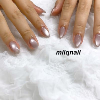 ツヤ感💎奥行きマグネットネイル￥6800