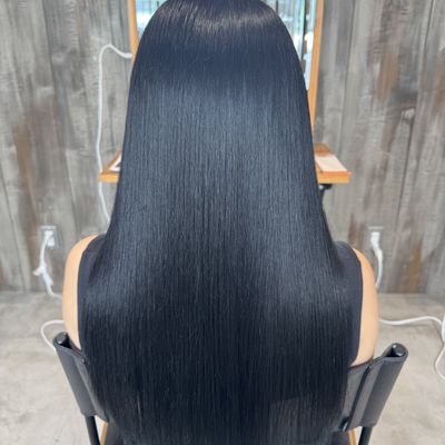 【髪質改善】カット✂️+酸性ストレート¥9900