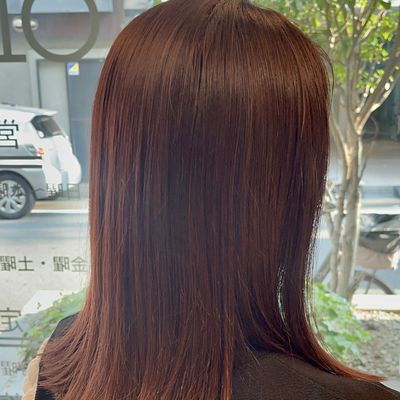 【低アルカリカラー】うる艶カラー+似合わせカット