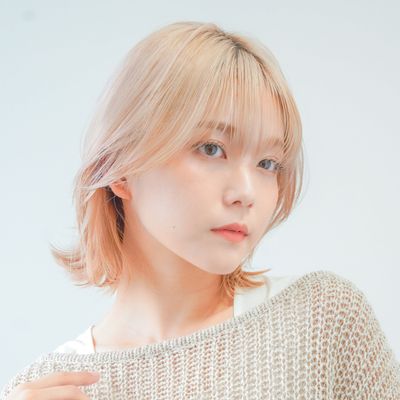 カット+ケアブリーチリタッチ+カラー【口コミ特典トリートメントあり】