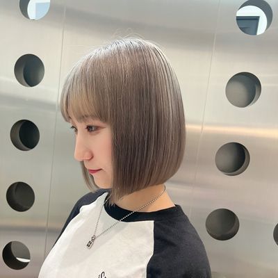 【ダメージレス】カット+ケアブリーチ+カラー+髪質補強TR(4step)