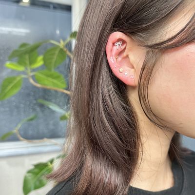 【💖2回目以降のお客様💖】ニュアンスカラー＋耳ツボジュエリー両耳14粒👂🏻🎀