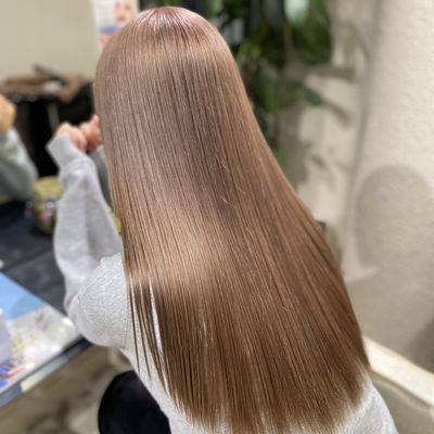 🌸ブリーチありWカラー×ULTOWAトリートメント×Silmereトリートメント