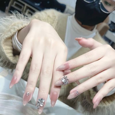 チップ長さ出し10本，シンプルデザイン