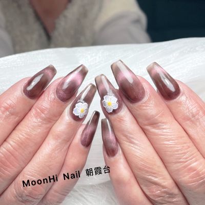 チップ長さ出し＋マグネットネイル