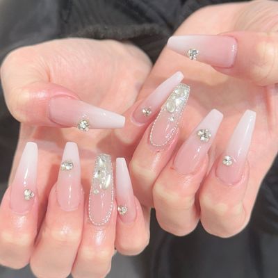 【チップ長さだし】90分持ち込みデザインやり放題【380円パーツ付け放題】