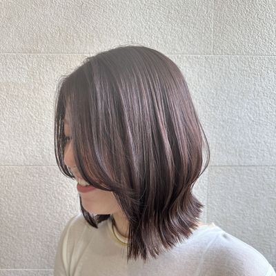 カット＋艶髪カラー＋トリートメント