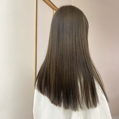 (ダメージレス)ブリーチ無し透明感ダブルカラー＋艶トリートメント