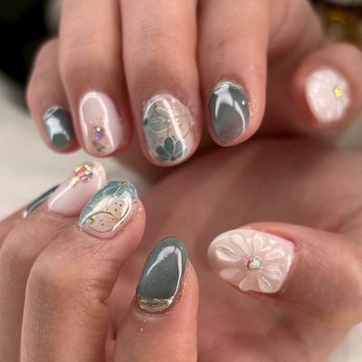 卒業式・入学式ネイル【新規オフ無料】【甘皮ケア付き】