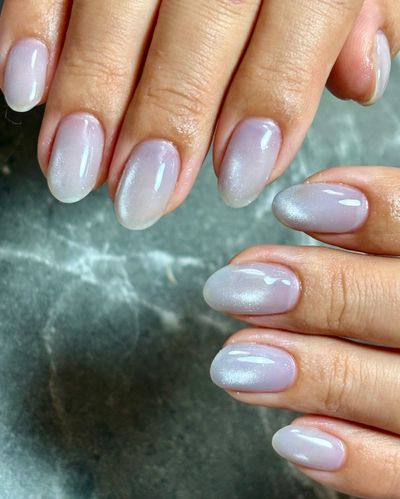 Hand マグネット ミラー オーロラ フラッシュワンカラー