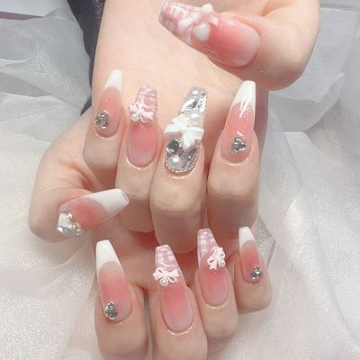 ❤️大人気チークネイル(複雑デザイン)