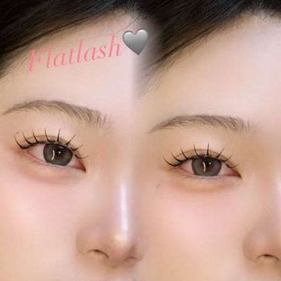 🩶エクステflatlash80~100本🩶🎀コーティング仕上げ別途料金
