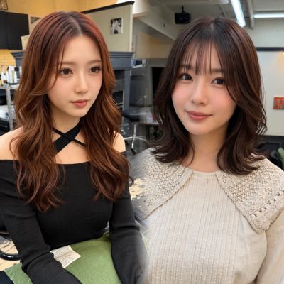 似合わせカット＋デジタルパーマ＋髪質改善水素TR