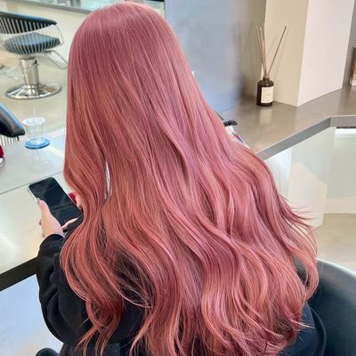 【明るめミルクティーやピンクにしたい方🎀】ダブルブリーチ+カラー+トリートメント