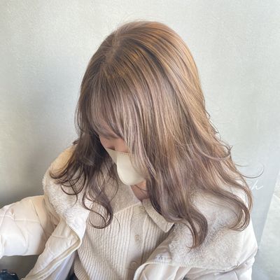 ブリーチなしダブルカラー + カット + オーガニックTR
