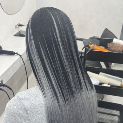 染めエクステ 80本