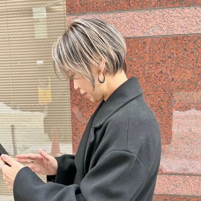 ♡似合わせ小顔カット♡カット＋白髪対応◎バレイヤージュ＋トリートメント