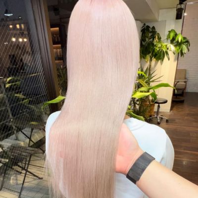 🧡人気No1🧡【リタッチも可能✨】カット+ブリーチ+カラー+トリートメント