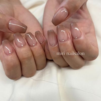 【フォロワー様限定◎】ワンカラーorグラデ＋丸粒ストーン10粒✨
