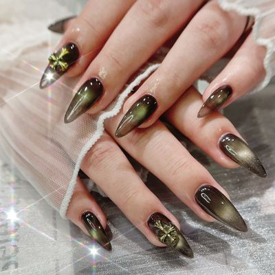 ✨マグネット＆好きなパーツ２個付［10本チップ長さ出し］