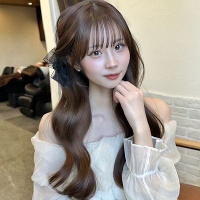 【巻き髪セット】デートや現場前に!/ヨシンモリコテ巻きくびれ巻き下ろし·韓国ヘア