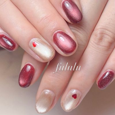 マグネットネイル💅オフ甘皮ケア込◎長持ちネイル