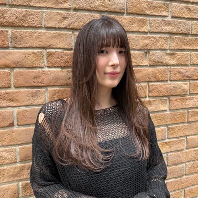 ワンメイクで可愛い透明感カラー+オージュアトリートメント