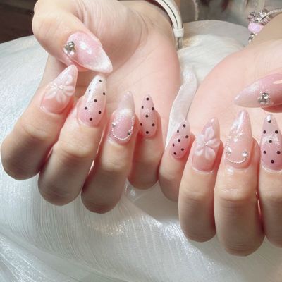 【人気No.1】《チップ長さだし》持ち込みデザイン◇パーツ付け120分