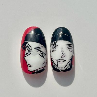 🩶期間限定🩶オフ込み🩶Jrネイリスト痛ネイル2本＋ワンカラーorラメグラorマグ