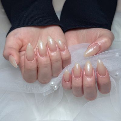 ワンカラー🩷フラッシュネイル🎀